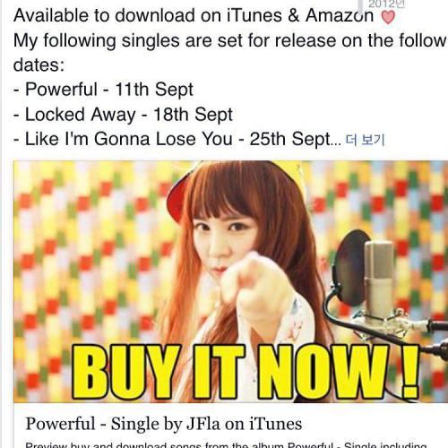 커버앨범이 나왔어요❤️ https://itunes.apple.com/us/album/powerful-single/id1032541199