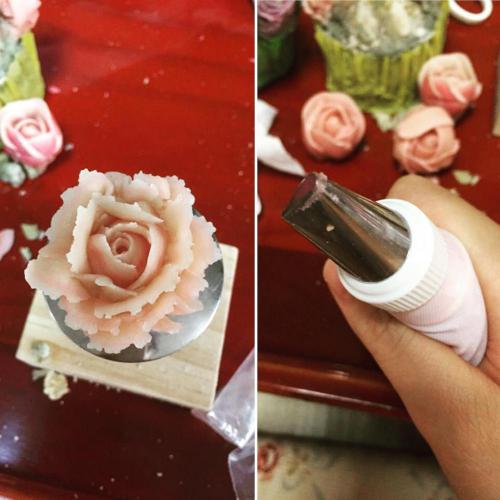 I'm making this flower cake for daddy's birthday!!?? #생신축하해요아빠 #첨해보는데재미있다 #flowercake #supriseparty ?