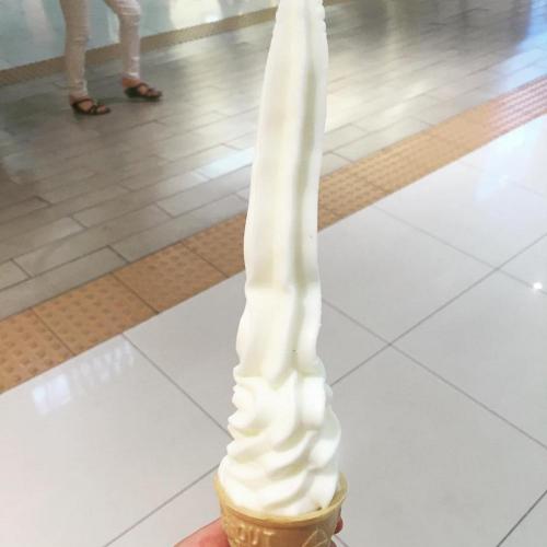 milk ice cream? #timessquare #seoul