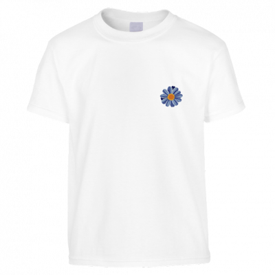 Blue Daisy Chest T-Shirt