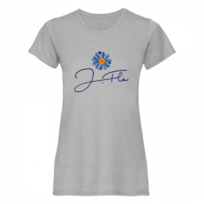 Daisy T-Shirt (Women's) (Grey/Blue)